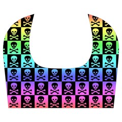 Rainbow Skull Checkerboard Kids  Midi Sailor Dress from ArtsNow.com Collar