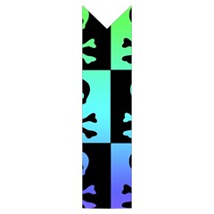 Rainbow Skull Checkerboard Kids  Midi Sailor Dress from ArtsNow.com Placket