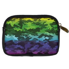 Rainbow Camouflage Digital Camera Leather Case from ArtsNow.com Back