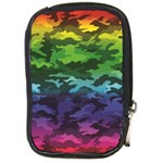 Rainbow Camouflage Compact Camera Leather Case