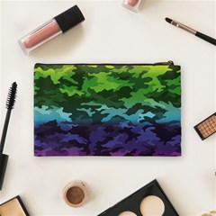Rainbow Camouflage Cosmetic Bag (Medium) from ArtsNow.com Back