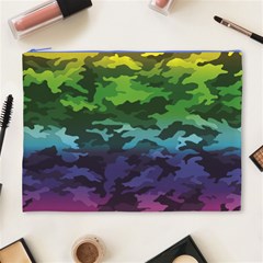 Rainbow Camouflage Cosmetic Bag (XL) from ArtsNow.com Front