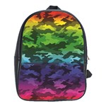 Rainbow Camouflage School Bag (Large)