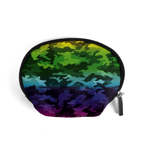 Rainbow Camouflage Accessory Pouch (Small) from ArtsNow.com Front