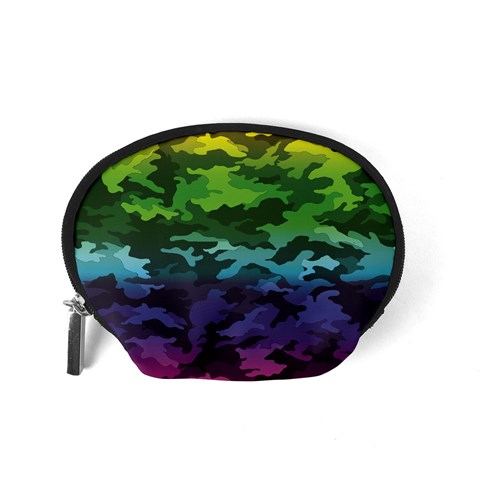 Rainbow Camouflage Accessory Pouch (Small) from ArtsNow.com Back