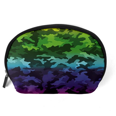 Rainbow Camouflage Accessory Pouch (Large) from ArtsNow.com Back