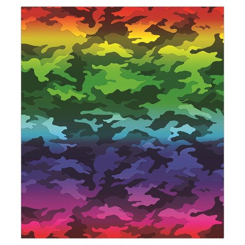 Rainbow Camouflage Drawstring Pouch (Small) from ArtsNow.com Back