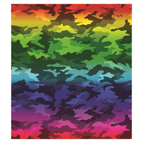 Rainbow Camouflage Drawstring Pouch (Medium) from ArtsNow.com Back