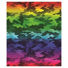 Rainbow Camouflage Drawstring Pouch (XS) from ArtsNow.com Back
