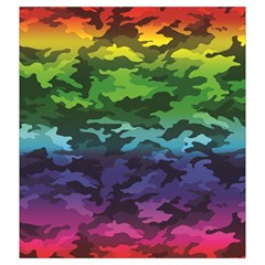 Rainbow Camouflage Drawstring Pouch (2XL) from ArtsNow.com Front