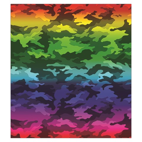 Rainbow Camouflage Drawstring Pouch (2XL) from ArtsNow.com Back