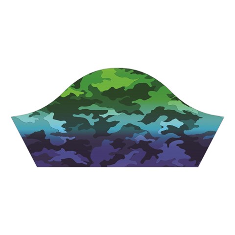 Rainbow Camouflage Cotton Crop Top from ArtsNow.com Left Sleeve