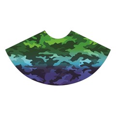 Rainbow Camouflage Midi Sleeveless Dress from ArtsNow.com Skirt Front