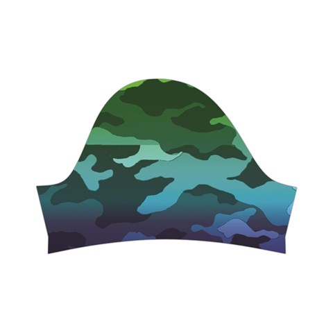 Rainbow Camouflage Kids  Short Sleeve Velvet Dress from ArtsNow.com Left Sleeve