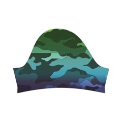Rainbow Camouflage Kids  Short Sleeve Velvet Dress from ArtsNow.com Left Sleeve