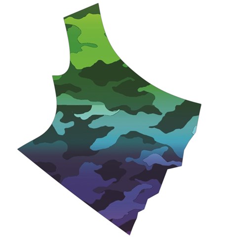 Rainbow Camouflage Cap Sleeve Wrap Front Dress from ArtsNow.com Front Right