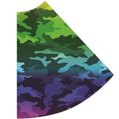 Rainbow Camouflage Cap Sleeve Wrap Front Dress from ArtsNow.com Back Dress Right