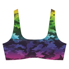 Rainbow Camouflage Cross Back Hipster Bikini Set from ArtsNow.com Front
