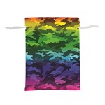 Rainbow Camouflage Lightweight Drawstring Pouch (S)