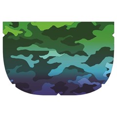 Rainbow Camouflage Make Up Case (Large) from ArtsNow.com Side Right