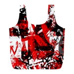 Red Graffiti Full Print Recycle Bag (L)