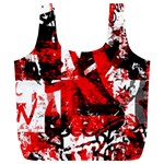 Red Graffiti Full Print Recycle Bag (XL)