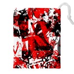 Red Graffiti Drawstring Pouch (5XL)