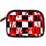 Checkerboard Splatter Digital Camera Leather Case