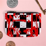 Checkerboard Splatter Mini Coin Purse