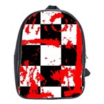 Checkerboard Splatter School Bag (Large)