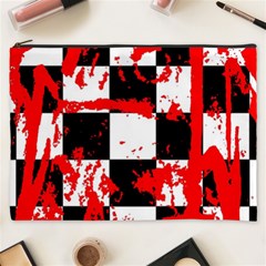 Checkerboard Splatter Cosmetic Bag (XXXL) from ArtsNow.com Front