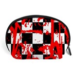 Checkerboard Splatter Accessory Pouch (Large)