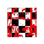 Checkerboard Splatter Satin Bandana Scarf
