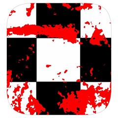 Checkerboard Splatter Toiletries Pouch from ArtsNow.com Side Left