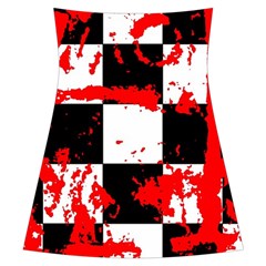 Checkerboard Splatter Ruffle Detail Chiffon Dress from ArtsNow.com Back
