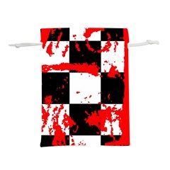 Checkerboard Splatter Lightweight Drawstring Pouch (S) from ArtsNow.com Front