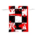 Checkerboard Splatter Lightweight Drawstring Pouch (S)