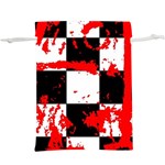 Checkerboard Splatter  Lightweight Drawstring Pouch (XL)