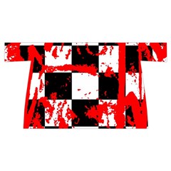 Checkerboard Splatter Wristlet Pouch Bag (Small) from ArtsNow.com Front