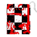 Checkerboard Splatter Drawstring Pouch (4XL)