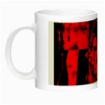 Red Grunge Skull Night Luminous Mugs