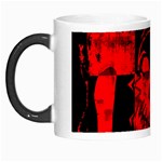Red Grunge Skull Morph Mugs