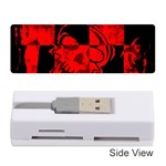Red Grunge Skull Memory Card Reader (Stick)