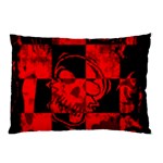 Red Grunge Skull Pillow Case (Two Sides)
