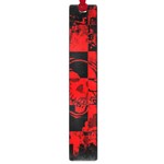 Red Grunge Skull Large Book Marks