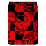 Red Grunge Skull Removable Flap Cover (S)