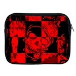 Red Grunge Skull Apple iPad 2/3/4 Zipper Cases