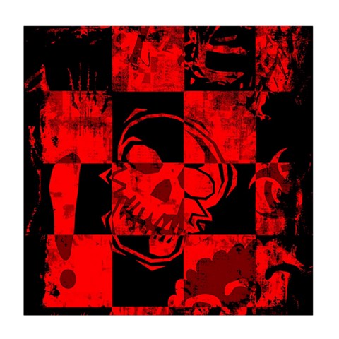 Red Grunge Skull Duvet Cover (Queen Size) from ArtsNow.com Front