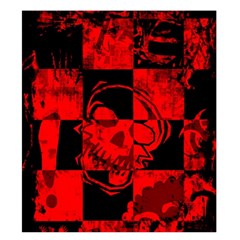 Red Grunge Skull Duvet Cover Double Side (King Size) from ArtsNow.com Back