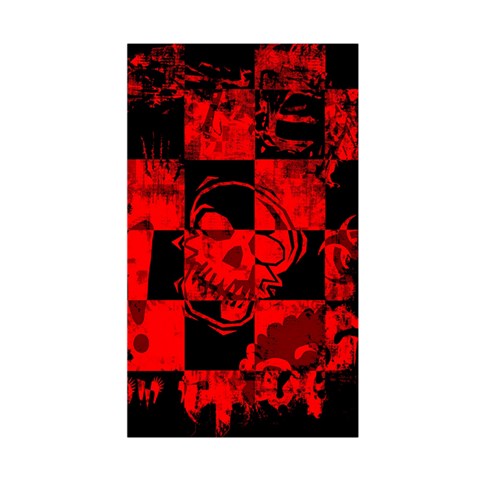 Red Grunge Skull Duvet Cover Double Side (Single Size) from ArtsNow.com Front